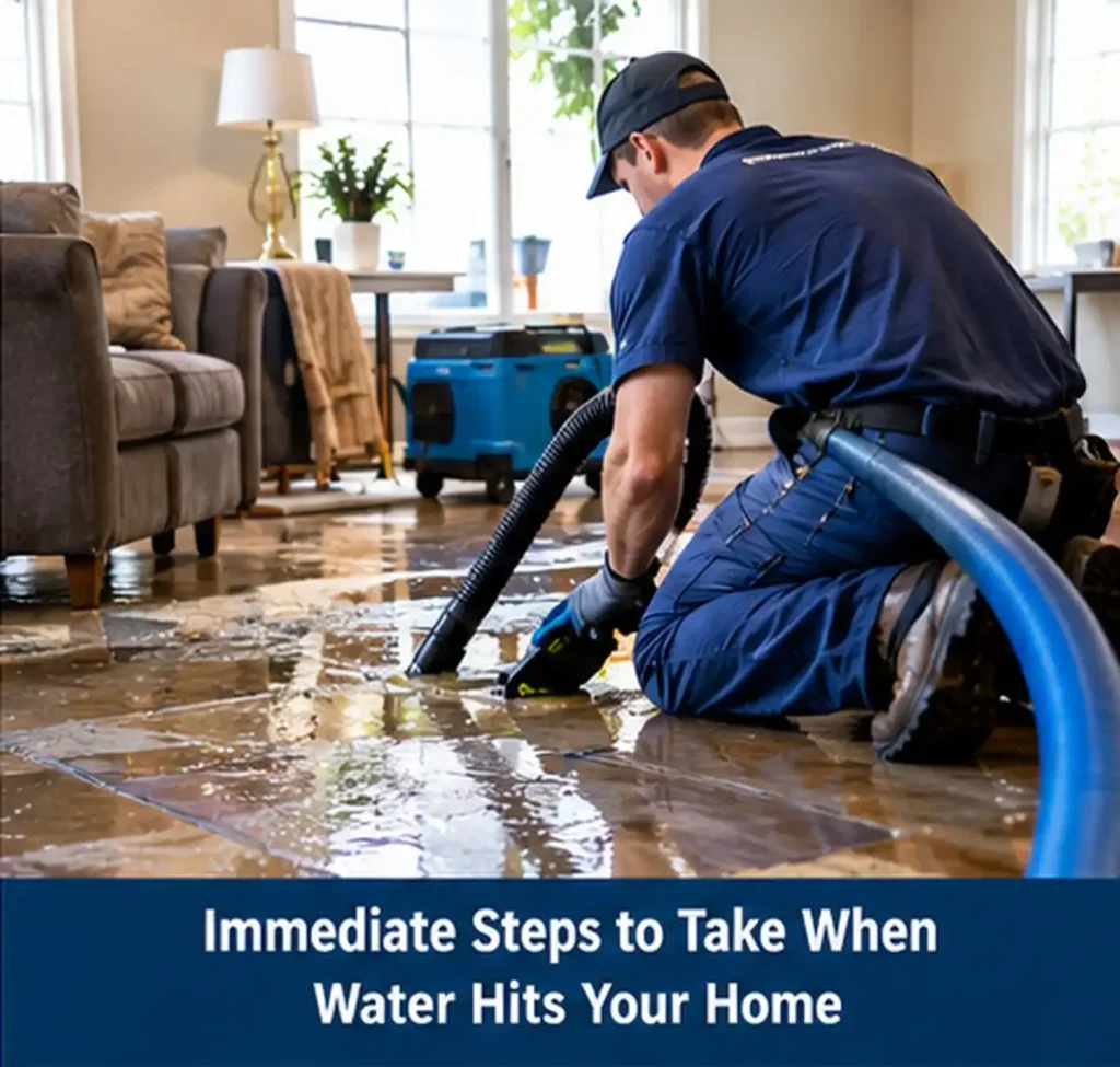 Immediate Steps to Take When Water Hits Your Home