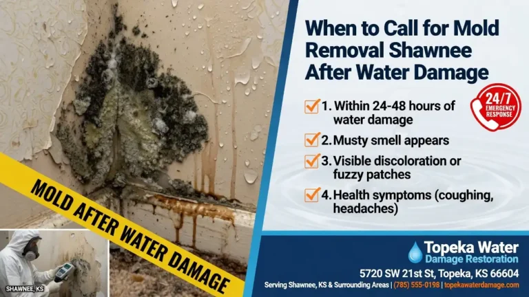 When to Call for Mold Removal Shawnee After Water Damage