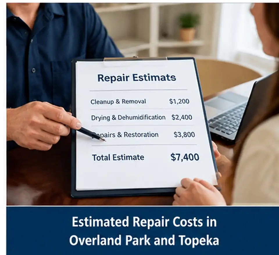 Estimated Repair Costs in Overland Park and Topeka