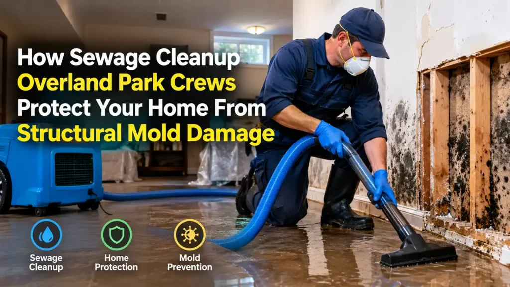 How Sewage Cleanup Overland Park Crews Protect Your Home From Structural Mold Damage