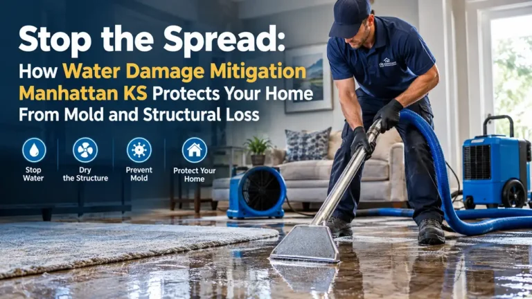 Stop the Spread How Water Damage Mitigation Manhattan KS Protects Your Home From Mold and Structural Loss