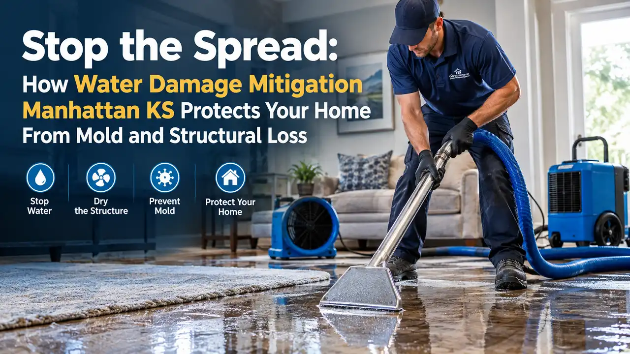 Stop the Spread How Water Damage Mitigation Manhattan KS Protects Your Home From Mold and Structural Loss