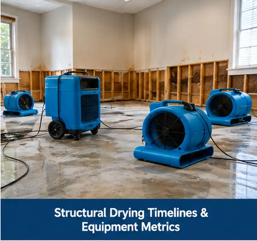 Structural Drying Timelines & Equipment Metrics