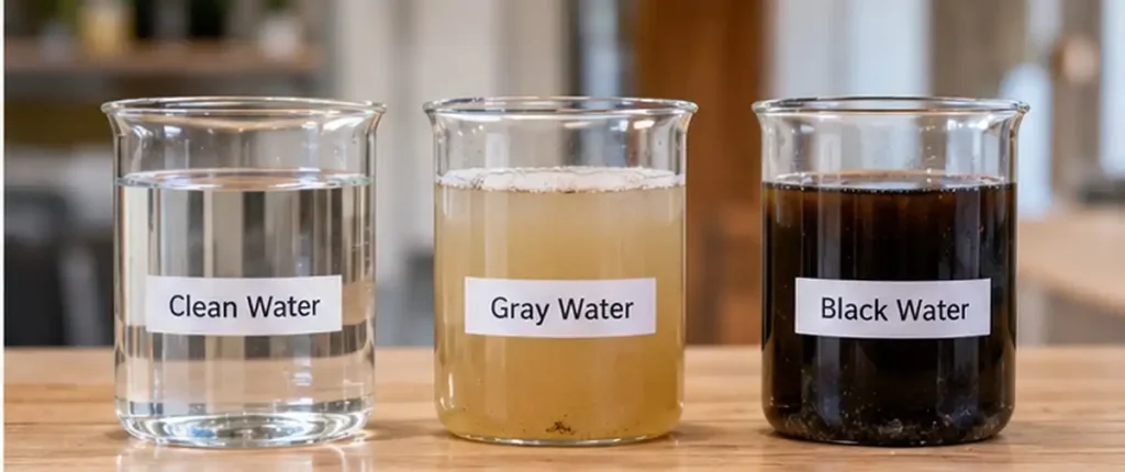 Water Damage Category Comparison Clean vs. Black Water